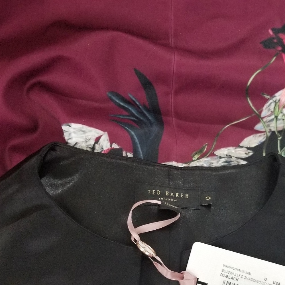 💥LAST 1💥NWT TED BAKER BEJEWELED SHADOW DRESS - Picture 8 of 8